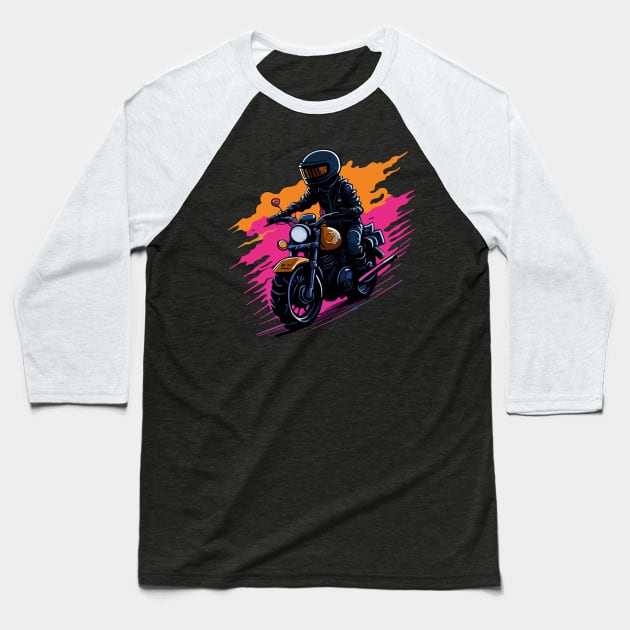 Bike Lover Baseball T-Shirt by FabRonics